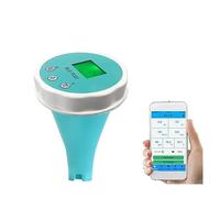 Medidor de pH digital, Detector de calidad del agua portátil 6 en 1, PH EC TDS ORP, temperatura, cloro, CL, pantalla de aplicación, Probador de Calidad del Agua 6 en 1 for piscina para agua del hogar,