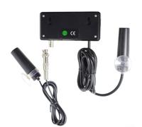 Medidor de pH digital, monitor portátil de calidad de agua 2 en 1 de montaje en pared con batería recargable, para acuarios, hidroponía, piscinas, tanques, spa