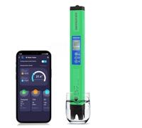 Medidor de pH, Medidor de pH 5 en 1 con Bluetooth, TDS, EC, salinidad, SG, temperatura, monitor digital calidad del agua for acuarios, piscinas y laboratorios Para hidroponía, piscina