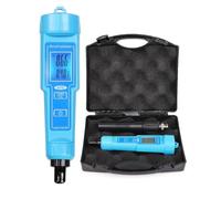 Medidor de pH, Medidor de pH/temperatura PH-61181, con calibración automática y acidificador for acuarios, hidroponía, spas piscinas Para hidroponía, piscina