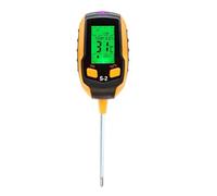 Medidor de pH, Medidor de suelo for macetas doméstico 5 en 1/4 1, detector pH, medidor acidez, iluminancia, temperatura, higrómetro y humedad(5 IN 1)
