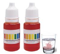 Medidor De PH Para Agua, 2 Paquetes De Gotas De Prueba De Indicador De PH, Kits De Prueba De Agua Precisos, Medidor De Reactivo Equilibrador De Medición Precisa De Fluidos Para Tanque De A-gua Dulce