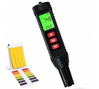 Medidor de pH y Sal para Piscinas, Digital de pH y Salinidad para Piscinas de Agua Salada, 7 en 1 Medidor Sal/ORP/TEMP/pH/EC/TDS Para Piscinas Acuático Hidroponia Agua Potable Vino Casero Kombucha