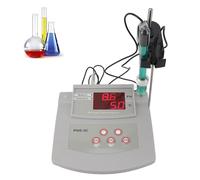 Medidor de pH y temperatura 2 en 1, medidor de pH de escritorio for laboratorio con calibración automática, alta precisión for uso ambiental, de laboratorio y ecológico.