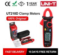 UNI-T UT210C Serie UT210 Mini Abrazadera Metro, 200A AC, 600 V AC/DC, -40°C-1000° C/-40°F-1832° F