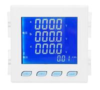 Medidor de Potencia 3 Fases con Pantalla LCD, Voltaje y Corriente, Blanco, Multi Función - Alta Precisión, Comunicación, Uso Industrial y Comercial