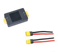 Medidor de potencia CC con contador Coulomb de 8 a 150 V, derivación de 150 A, lecturas LCD, registro de datos para diagnóstico de banco de trabajo de carga solar RV RC (negro)