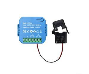 Medidor de potencia de 2 canales para Tuya para sistema de energía inteligente con abrazadera para monitoreo en tiempo real de potencia hacia adelante y hacia atrás para un análisis de energía