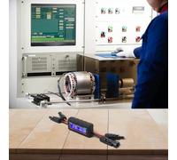 Medidor de potencia de avión de 200 A con conector fotovoltaico, paso de 0,1 A de alta precisión, pantalla LCD retroiluminada, probador de panel solar para sistemas fotovoltaicos y vehículos