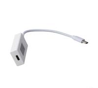 Medidor de potencia de corriente de voltaje USB C portátil KWS066C para carga rápida de 120 W con datos en tiempo real y amplio protocolo compatible con 0 0 PD VOOC (blanco)