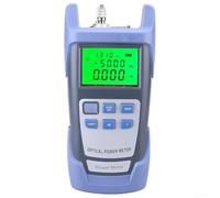 Medidor de potencia de fibra óptica con pantalla LCD para telecomunicaciones y pruebas de red, rango de -70 dBm a +10 dBm, longitud de onda 7 (850/980/1300/1310/1490/1550/1625