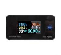 Medidor de potencia digital de 100 A con pantalla LCD de visión completa para una medición precisa de voltaje, corriente y energía