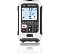 Medidor de Potencia Fibra Optica, -70~10dbm OPM Medidor de Potencia óPtica con Prueba de Red y Luz LED, 850-1625nm 10 Longitudes de Onda Probador de Fibra Óptica Con FC/LC/ST Interfaz