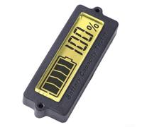 Medidor de potencia LCD externo 48V Digital para probador de capacidad de batería con visualización de porcentaje para E-Bike Solar (amarillo)