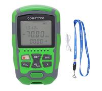 Medidor de Potencia óPtica, -70~+10 DBm Medidor de Potencia de Fibra óPtica, Probador de Potencia de Cable de Fibra óPtica PortáTil con Fuente de Luz Roja, Prueba de Red RJ45 y Luz LED y Batería