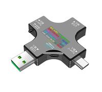 Medidor de potencia USB Color PD USB Tester DC multímetro Digital voltímetro voltaje de corriente tipo C medidor amperímetro Detector cargador tipo batería externa probador Amplia gama de aplicaciones