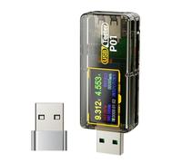 Medidor de potencia USB, Rotatable Display Tester, Voltaje Current Analyzer, Digital Charge Checker, for Workshop Repairman Craft Enthusiast Electrician Architect Engineer Diagnostics Testing Device