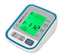 Medidor de Presión Arterial Digital, Prueba Rápida, Detección de Movimiento de Manguito Ajustable, Monitor de Presión Arterial en la Parte Superior del Brazo, Voz en Inglés para el Hogar para la