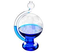 Medidor de presión barométrica, predictor del tiempo de cristal de tormenta, medidor de presión barométrica visual, barómetros de vidrio portátiles para la decoración de escritorio de la oficina en e