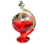 Medidor de presión barométrica Predictor meteorológico de cristal de tormenta manómetro barométrico rojo visual barómetros de vidrio portátiles para la decoración de escritorio de la oficina en el