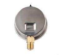 Medidor de presión de aceite hidráulico de acero inoxidable con relleno de glicerina, 0-3500 PSI / 0-250 kg/cm² de doble escala, clasificación IP67, 1/4 pulgadas para montaje NPT para HVAC y