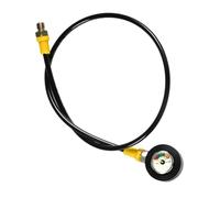 Medidor de presión de buceo con esfera luminosa, rosca M10 x 1 y cuerpo de acero inoxidable impermeable para lecturas precisas de presión del tanque bajo el agua