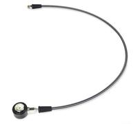 Medidor de presión de buceo con manguera de fibra de carbono luminosa de alta visibilidad 7/16-20UNF rosca para una gestión segura del aire (80 cm)