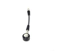 Medidor de presión de buceo con manguera tejida de fibra de carbono, 300 bar máximo, luminoso para esfera, rotación de 360 grados, rosca 7/16-20unf para cilindros, negro, 15 cm (15 cm)