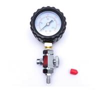 Medidor de presión de buceo de 300 PSI, probador de presión intermedia de latón con válvula de alivio 200-250 PSI para regulador BCD, medición de baja presión de primera etapa, 6.6 x 2.5 x 1.45