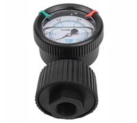 Medidor de presión de diafragma PP 0-10KG 1/2PT rosca impermeable a prueba de golpes para medidor de presión de bomba de filtración negro (0-10KG)