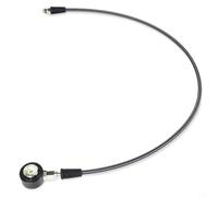 Medidor de presión de inmersión con manguera de tejido de fibra de carbono, rosca 7/16-20UNF, indicador luminoso para buceadores, 300 bares, presión máxima de 360 grados, giratorio, accesorios para