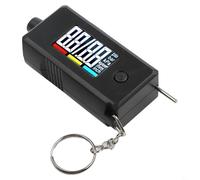 Medidor de presión de neumáticos de coche 2 en 1 más medidor de profundidad de banda de rodadura herramienta digital para camión, bicicleta, SUV, RV con pantalla grande, punta de metal de larga