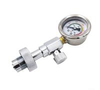 Medidor de presión de tanque de buceo DIN de 400 bar con control de escape manual para válvulas de cilindro de buceo estándar G5/8