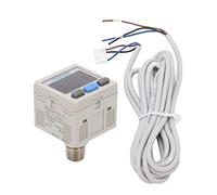 Medidor de presión digital | 0 a - 101KPA Válvula resistente precisa | Salida de NPN para oxígeno/gas no corrosivo | 12-24 VCC con shell ABS y rc 1 / 8in hilo