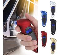 Medidor de presión digital de neumáticos para coche, camión, bicicleta, medidor de presión de aire, 4 ajustes (negro) para medidor de bandenspanningsmeter digital Bandenspanningsmeter auto digital