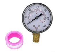 Medidor de presión para filtros de piscina, medición de 0 60 PSI, NPT de 1/4 pulgadas, resistente a la intemperie para un mejor mantenimiento de la piscina
