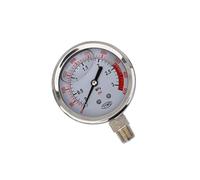Medidor de presión radial industrial Clear Read 0-0.1Mpa/3.0MPa, núcleos de cobre de alta durabilidad para sistemas hidráulicos, medidor de presión industrial resistente