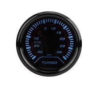 Medidor de presión Turbo Boost, esfera de humo universal para automóvil de 52 mm Manómetro Turbo Boost Indicador de presión turboalimentado