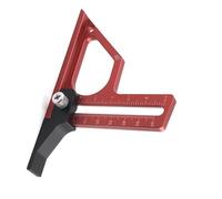 Medidor de profundidad, altura de aluminio de doble escala, medición y ubicación o broca en el bloque de sierra de mesa