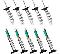 Medidor de profundidad de la banda de rodadura de neumáticos con código de colores, rango de 0 a 25,4 mm (1 paquete)(10 pack)