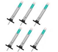 Medidor de profundidad de la banda de rodadura de neumáticos, profesional, duradero, codificado por colores, escala de 0 a 25 mm y escala 32, herramienta de medición de neumáticos de fácil lectura del