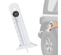 Medidor de profundidad de neumáticos, medidor de perfil de neumáticos, acero inoxidable en forma de T, herramienta de medición para coche, camión, motocicleta, inspección