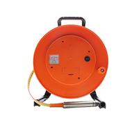 Medidor de profundidad de pozo, indicador de nivel de agua para pozos profundos con sonda de acero inoxidable y cinta de acero, indicador de pico, luz indicadora, medidor de nivel de agua(100m)