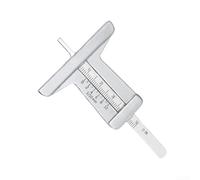 Medidor de profundidad de rodadura de neumático de acero inoxidable, herramienta de medición de 0-50 mm para una evaluación precisa del desgaste, diseño portátil compacto con escala grabada, para