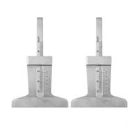 Medidor de profundidad de rodadura de neumáticos de coche de acero inoxidable con calibrador Vernier para una medición precisa del desgaste y daño de los neumáticos, tamaños de regla de 0-30 mm y 0-50