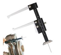Medidor de profundidad del disco de freno: calibrador micrométrico manual, dispositivo de medición métrico de 0 a 60 mm, herramienta de regla de lectura rápida | Espesor de reparación de automóviles p