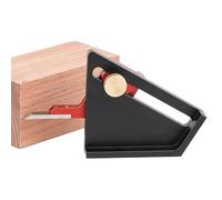 Medidor de profundidad para carpintería, calibre de altura, anodizado de precisión de 0 a 58 mm, herramienta de marcado central métrico, bloque de parada de enrutador ajustable, sierra de mesa