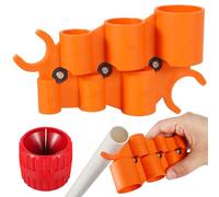 Medidor de profundidad y herramienta de desbarbado de tubos, herramienta de biselado de tubo de 1/4 a 1 pulgada desbarbadora interior y exterior, herramienta de desbarbado 6 en 1 para cobre, PEX, CPVC