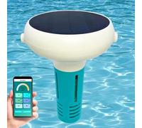 Medidor de prueba de agua 7 en 1 - PH/ORP/EC/TDS/sal/temperatura/CL para piscinas, spas, hidroponía con pantalla de aplicación móvil, visualización remota, intercambio de datos