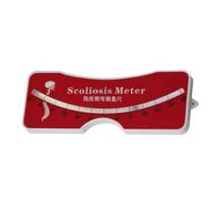 Medidor de prueba de escoliosis, herramienta de medición de columna vertebral de bola de metal, herramienta de medición para hospitales, transportadores de prueba de 0-30°, escoliómetro